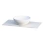 BÄNKSKIVA CAMARGUE AURA/FORS SOLID SURFACE 12MM OVANPÅLIGGANDE PORSLIN 91CM NOD Ø400 ALPINE WHITE