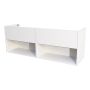 TVÄTTSTÄLLSSKÅP CAMARGUE AURA DUBBEL PORSLIN 160CM 2 LÅDOR & BOXAR SLÄT VIT