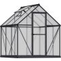 VÄXTHUS CANOPIA MYTHOS POLYKARBONAT GRÅ 3,4M²       