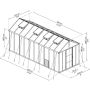 VÄXTHUS CANOPIA GLORY PREMIUM POLYKARBONAT 14,7M²