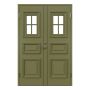 PARDÖRR LEKSANDSDÖRREN RÖNNÄS M15X20 MED GLAS VÄNSTER GRÖN