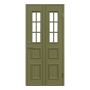 YTTERDÖRR LEKSANDSDÖRREN GRANBERG M10X21 MED GLAS GRÖN