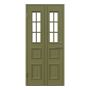 YTTERDÖRR LEKSANDSDÖRREN GRANBERG M10X21 MED GLAS VÄNSTER GRÖN