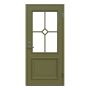 YTTERDÖRR LEKSANDSDÖRREN BRENÄS MED GLAS GRÖN