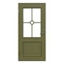 YTTERDÖRR LEKSANDSDÖRREN BRENÄS M9X21 MED GLAS VÄNSTER GRÖN