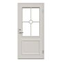 YTTERDÖRR LEKSANDSDÖRREN BRENÄS M10X21 MED GLAS HÖGER VIT