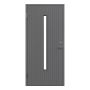 YTTERDÖRR LEKSANDSDÖRREN SUNNANÄNG M9X21 MED GLAS VÄNSTER GRÅ