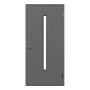 YTTERDÖRR LEKSANDSDÖRREN SUNNANÄNG M10X21 MED GLAS HÖGER GRÅ