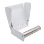 TOALETTPAPPERSHÅLLARE MED LOCK MATT VIT