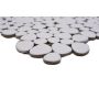 MOSAIK PEBBLE WHITE MATT PRIS PER ARK