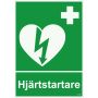 NÖDSKYLT UNIGRAPHICS HJÄRTSTARTARE 210X297MM