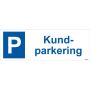 PARKERINGSSKYLT UNIGRAPHICS KUNDPARKERING 297X105MM