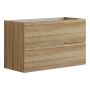 KOMMOD 2 LÅDOR 48X80X35CM VARM EK