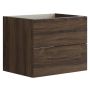 KOMMOD 2 LÅDOR 48X60X44CM BRUN EK