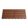 TRALLRUTA HORTUS KOMPOSIT 30X30CM TEAK 4-PACK