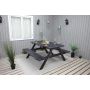 TRÄDGÅRDSMÖBEL BALTIC GARDEN RASTA BORD/BÄNKSET SVART