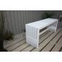 BÄNK BALTIC GARDEN CUBA 110CM VIT