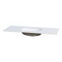 BÄNKSKIVA CAMARGUE AURA SOLID SURFACE 12MM UNDERLIMMAD 111CM NOD RUNDAD AURORA ECRU