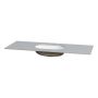 BÄNKSKIVA CAMARGUE AURA SOLID SURFACE 12MM UNDERLIMMAD 121CM NOD RUNDAD SANTA ANA