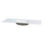 BÄNKSKIVA CAMARGUE AURA SOLID SURFACE 12MM UNDERLIMMAD 121CM NOD RUNDAD AURORA ECRU