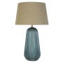 BORDSLAMPA SEARCHLIGHT CAMEO GLAS BLÅ/BEIGE