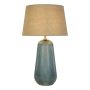BORDSLAMPA SEARCHLIGHT CAMEO GLAS BLÅ/BEIGE
