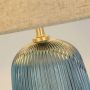 BORDSLAMPA SEARCHLIGHT CAMEO GLAS BLÅ/BEIGE