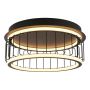 PLAFOND SEARCHLIGHT CIRCOLO CAGE FLUSH LED SVART/VIT