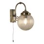 VÄGGLAMPA SEARCHLIGHT BELVUE IP44 ANTIK MÄSSING