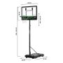 BASKETSTATIV SALTA DRIBBLE 83X254X130CM                              