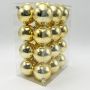 JULGRANSKULOR GLANSIG 6CM GULD 24-PACK
