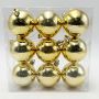 JULGRANSKULOR GLANSIG 6CM GULD 9-PACK