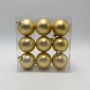 JULGRANSKULOR MATT 6CM GULD 9-PACK