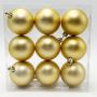 JULGRANSKULOR MATT 6CM GULD 9-PACK