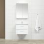 BADRUMSMÖBEL 4AQUA 1 MED SPEGELSKÅP VIT MATT 60CM