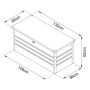 DYNBOX FLORAWORLD 132X62X62CM ANTRACIT