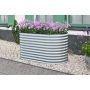 ODLINGSBÄDD FLORAWORLD WAVE STÅL 1600X800X820MM SILVER