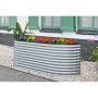 ODLINGSBÄDD FLORAWORLD WAVE STÅL 2400X800X820MM SILVER