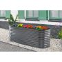 ODLINGSBÄDD FLORAWORLD WAVE STÅL 2400X800X820MM ANTRACIT