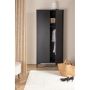 GARDEROB VENTURE HOME PIRING 85X183CM SVART 