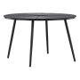 MATBORD VENTURE HOME SAN VITO Ø120CM SVART