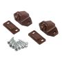 LÅS SUKI FÖR LUCKOR/SKÅP PLAST 36MM 2-PACK BRUN