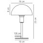 BORDSLAMPA NORDLUX ELLEN MINI GRÅ                             