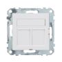 DATAUTTAG SCHNEIDER ELECTRIC WDE002439 EXXACT 2XRJ45 PLATT VIT