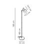 GOLVLAMPA NORDLUX MATIS VIT