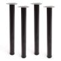 MÖBELBEN REI STÅL Ø60X710MM SVART 4ST/FRP