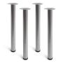 MÖBELBEN REI STÅL Ø60X710MM ALUMINIUM 4ST/FRP