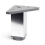 MÖBELBEN REI ALUMINIUM/PVC 40X40X100MM BLANK KROM