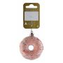 JULGRANSDEKORATION DONUT Ø6X3CM ROSA