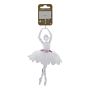 JULGRANSDEKORATION BALLERINA 17,5CM TRANSPARENT